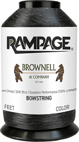 Brownell Rampage Bowstring Material Black 1/4 lb.